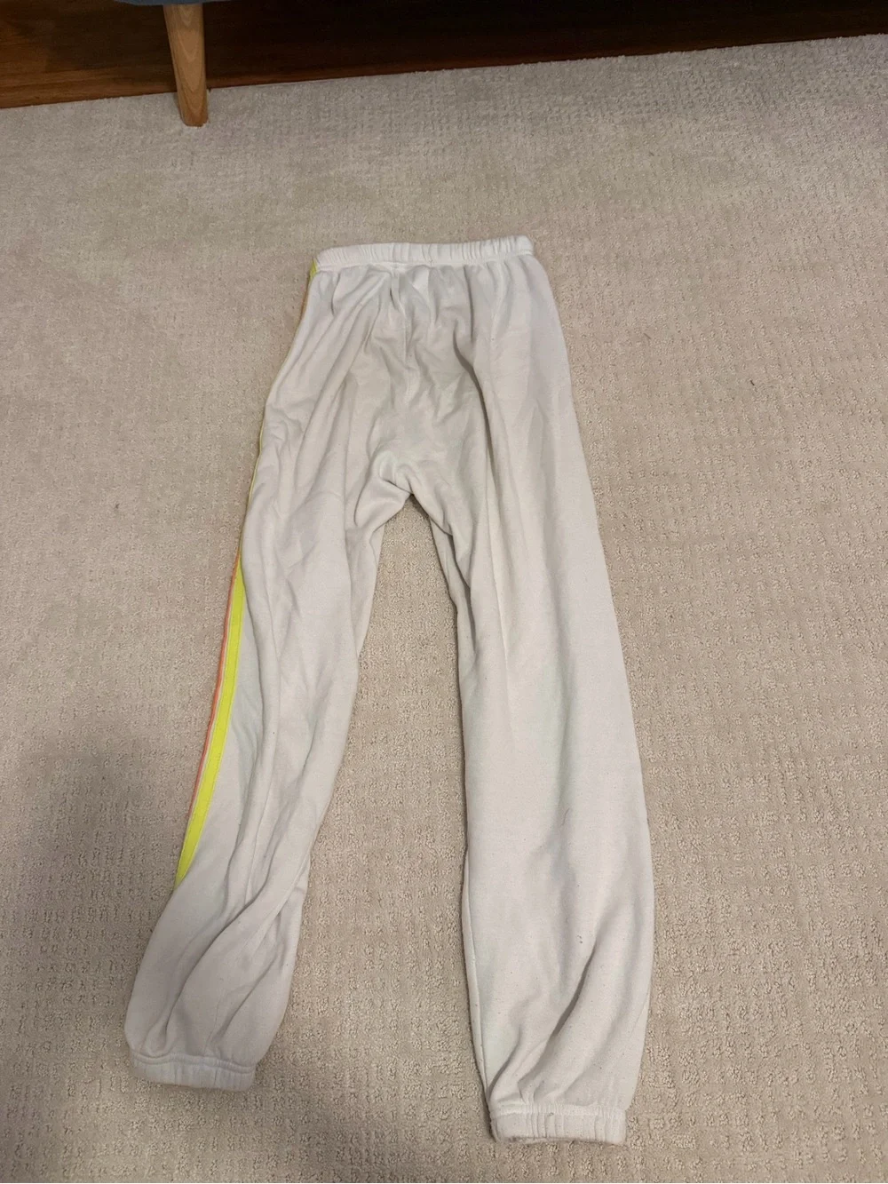 white aviator nation sweatpants